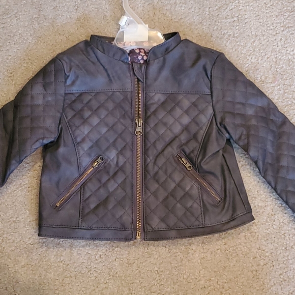 Toddler Faux Leather Jacket - Picture 1 of 4
